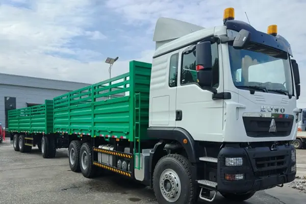 Derun 21 unit drawbar full trailer napunta sa tianjin port