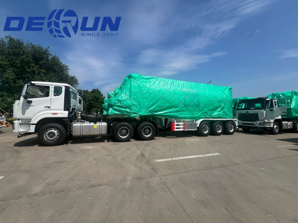 Ang Tri-Axle Cement Tank Semi Trailer ay handa nang pumunta sa UAE