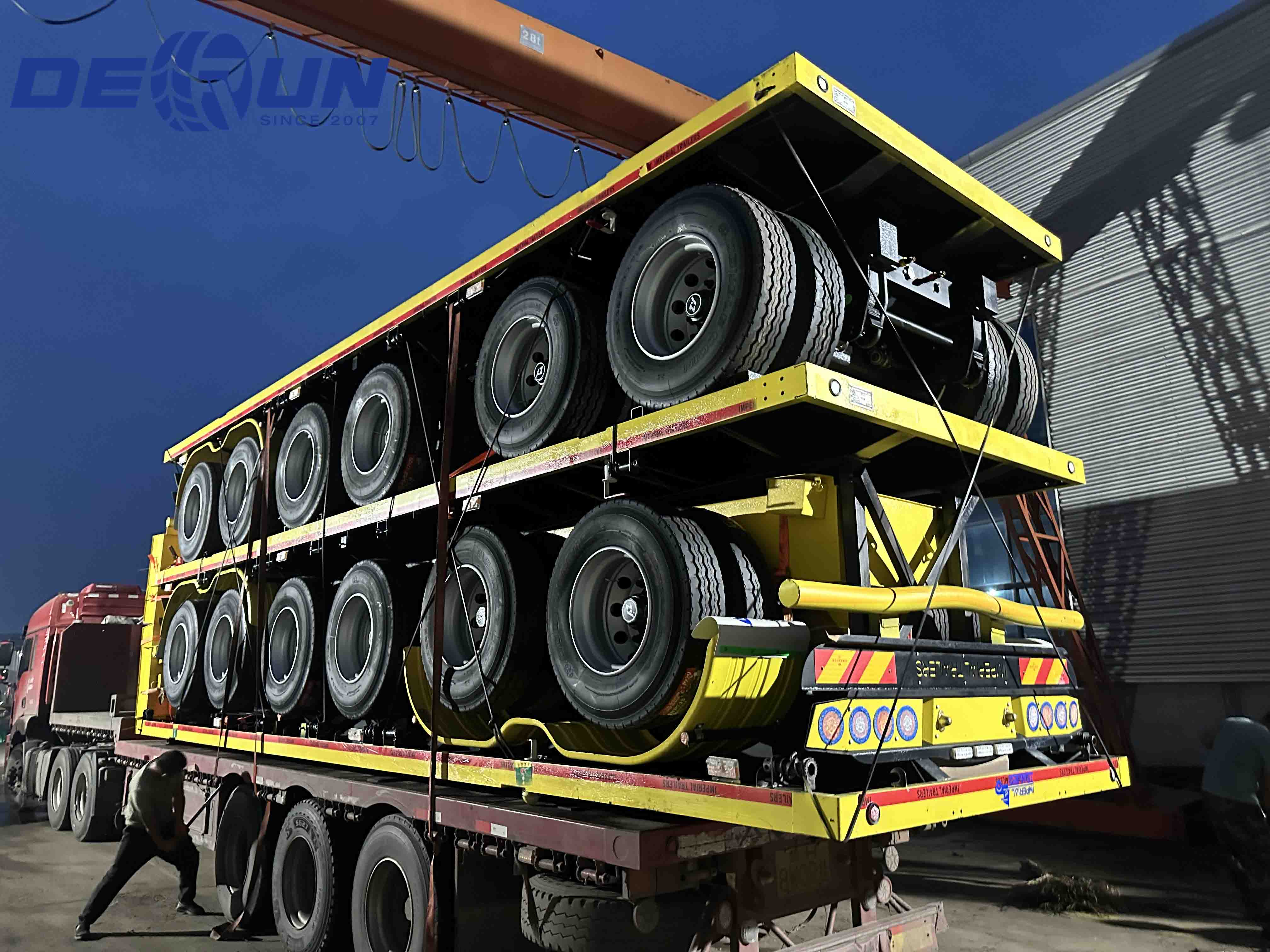 Tatlong flatbed semi-trailer ang maipadala sa Mozambique