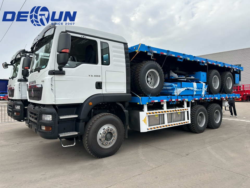 Tatlong hanay ng Howo TX 400 Horsepower Trailer ay maipadala sa Somalia