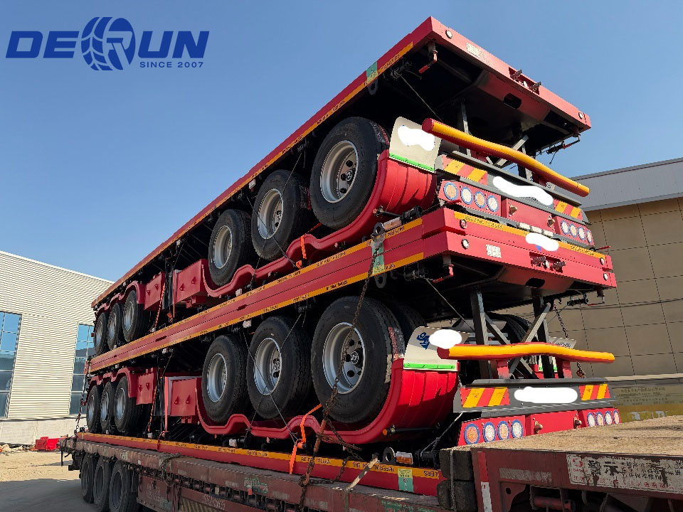 Dalawang hanay ng 3 axles flatbeds ay maipadala sa Algeria