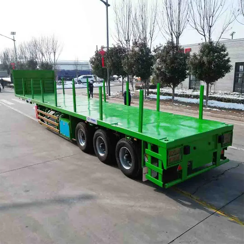 40 ft flatbed semi trailer na idinisenyo para sa Gitnang Asya
