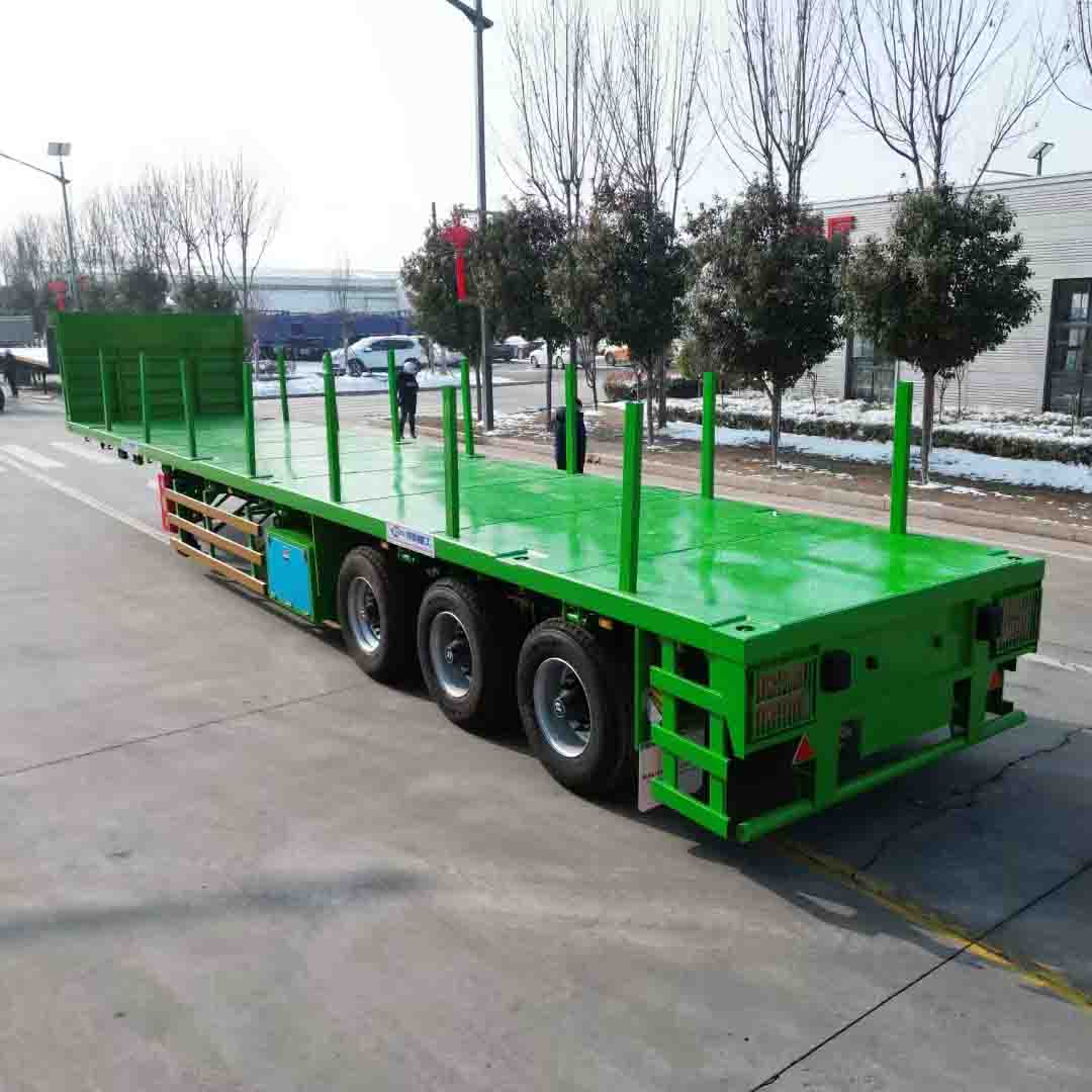 40 FT Flatbed Semi Trailer na Dinisenyo para sa Central Asia