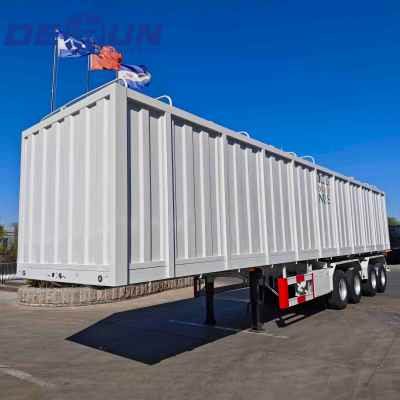 Apat na axle box type semi trailer